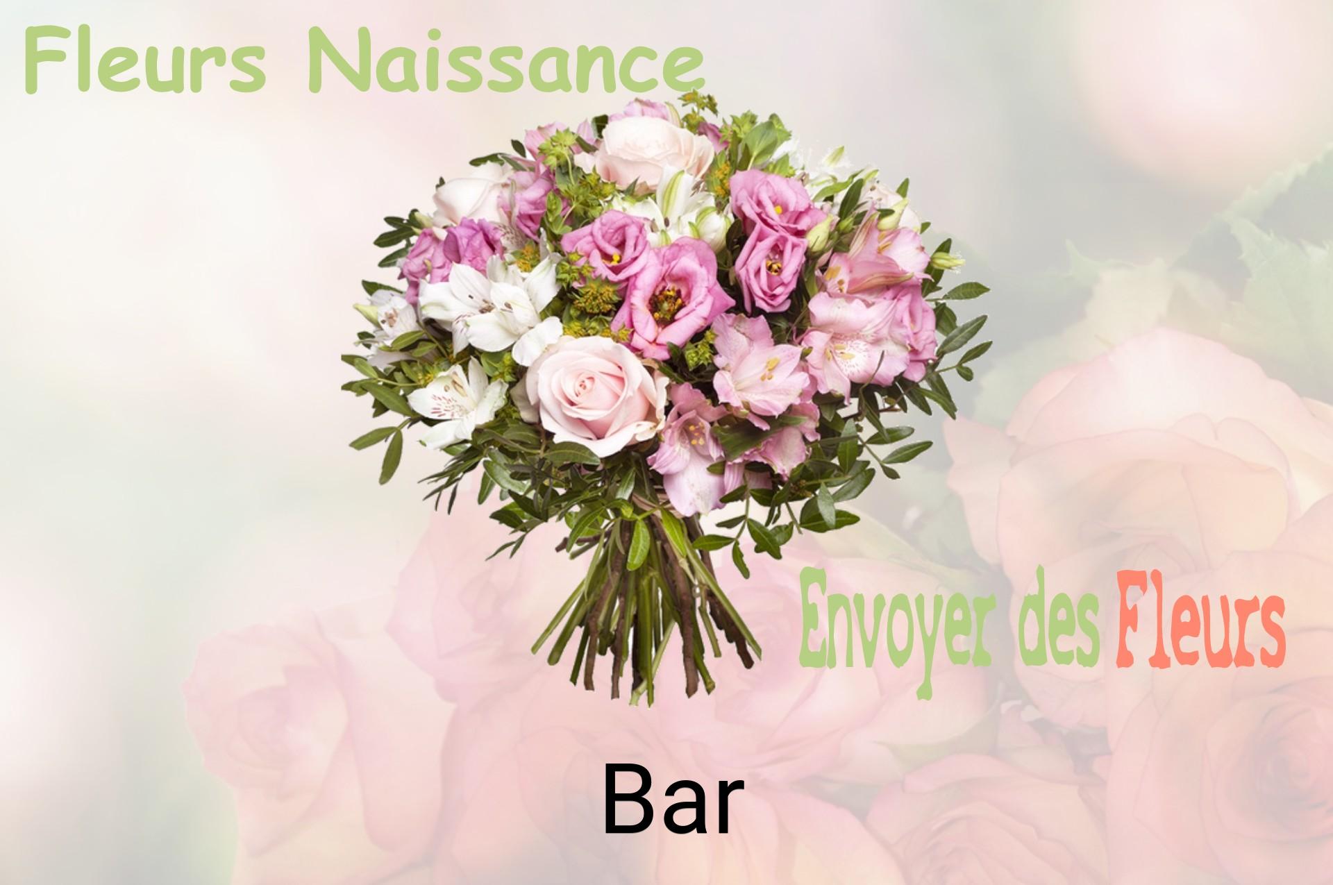 Bouquet de fleurs de naissance livré à Bar